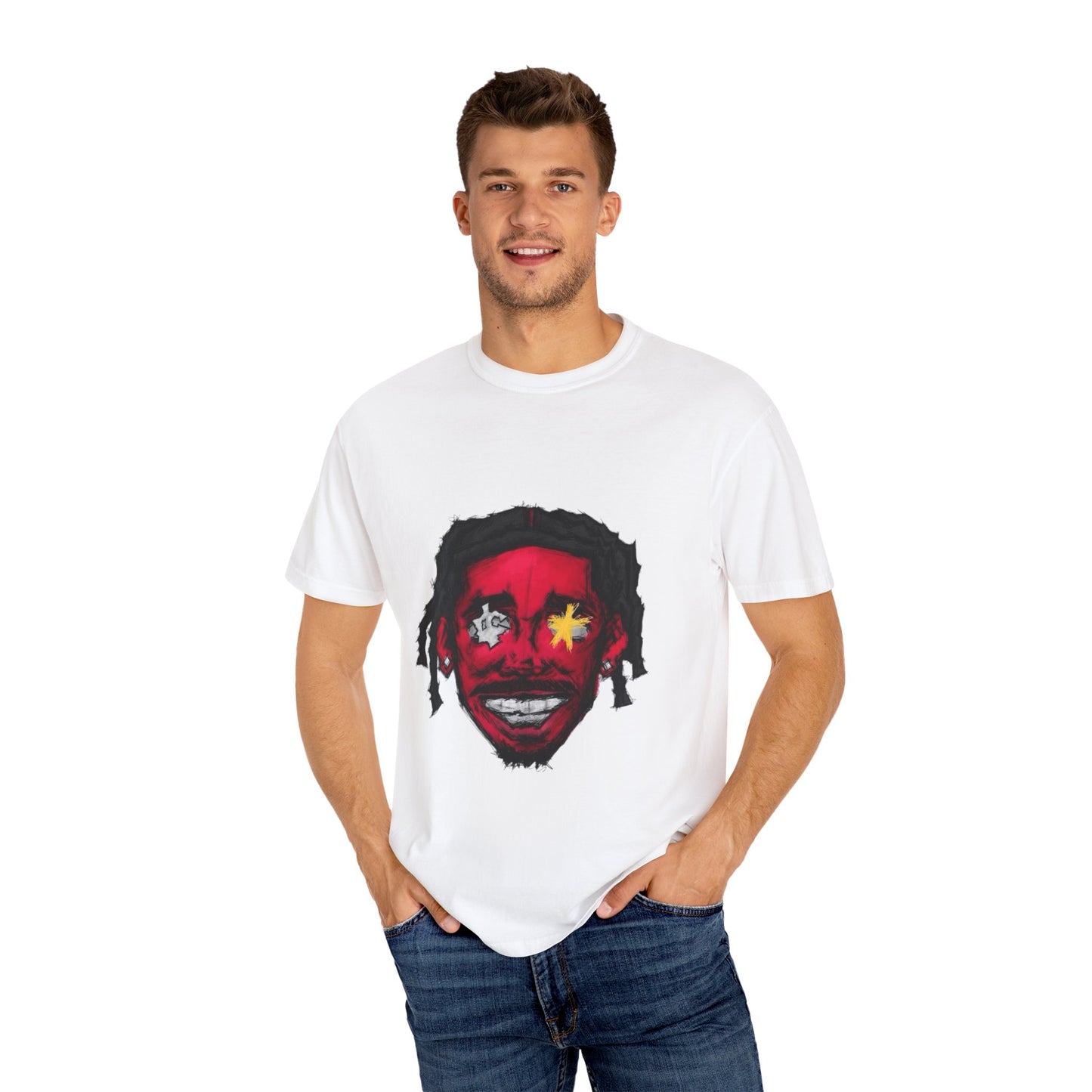 Vibrant Graphic T-Shirt for Art Enthusiasts | Unisex Garment-Dyed Fashion Tee